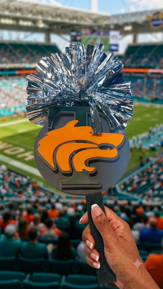 Custom Fan Cheer Stick with Pom Pom