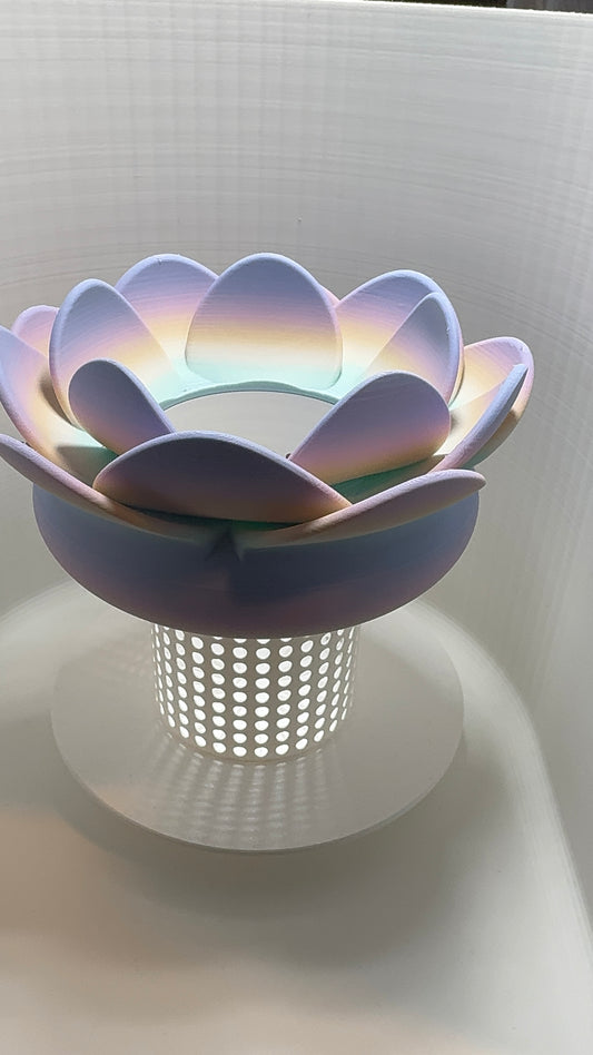 Floating Lotus Can & Drink Holder – Pastel Gradient