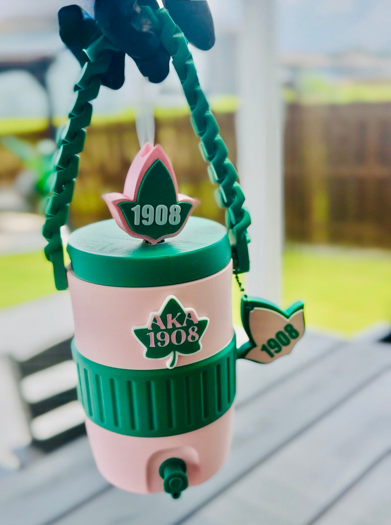 Retro Soda Can Holder Bundle | logo, nail saver opener, straw topper