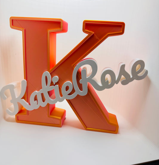 Custom Initial Name Sign