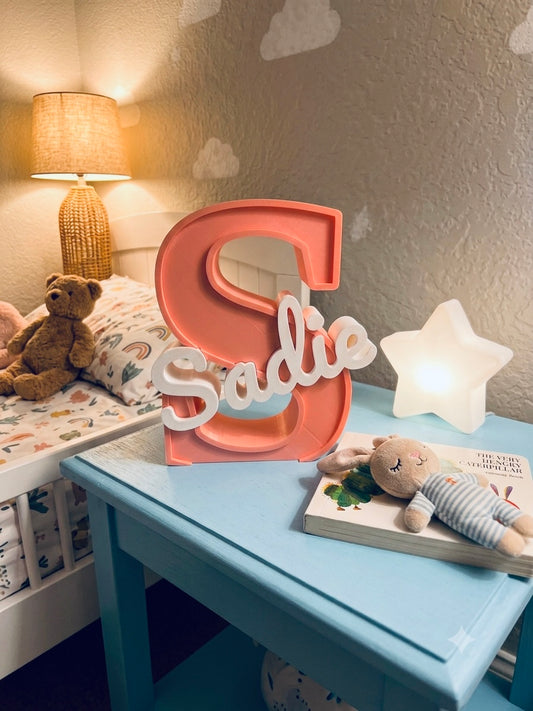 Custom Initial Name Sign