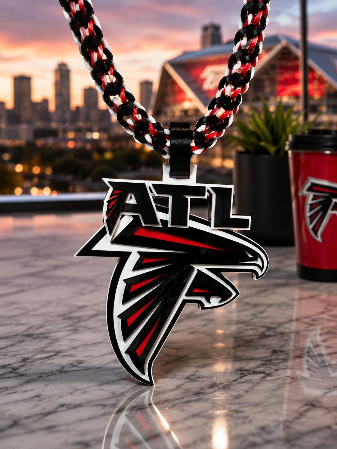 Custom 3D-Printed Team Hype Chain