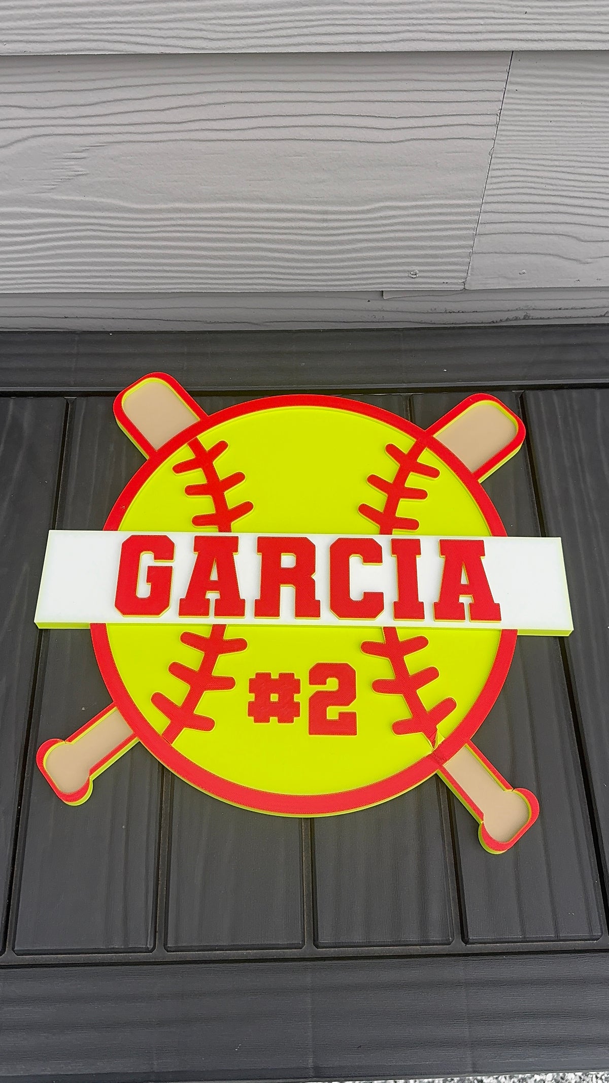 Custom 3D-Printed Sports Name Sign