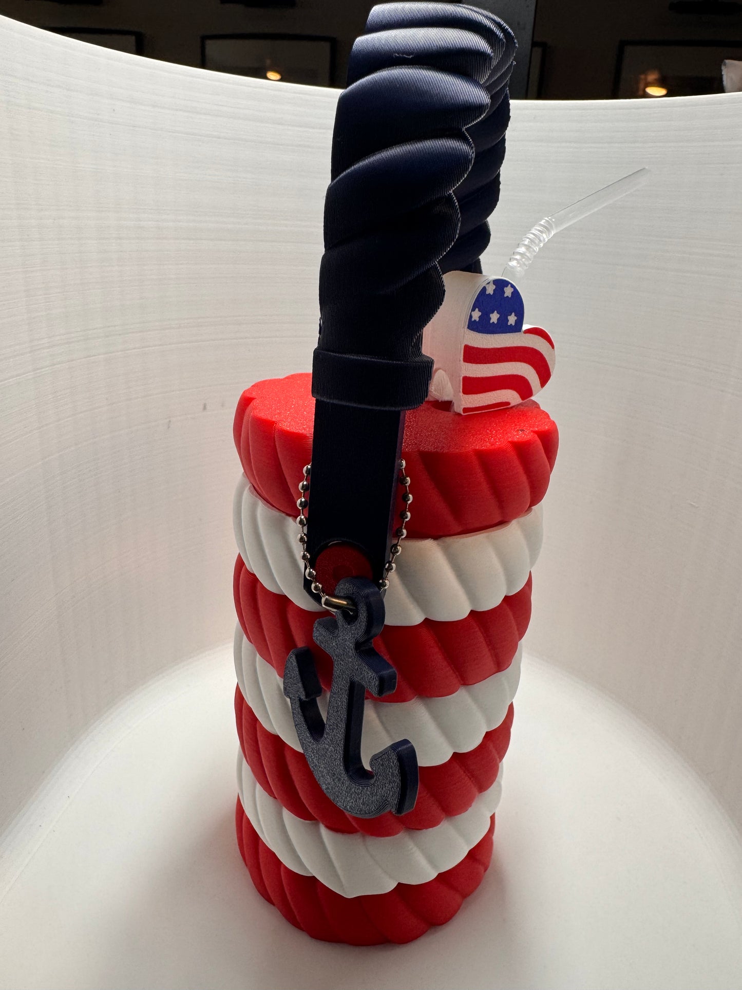 Patriotic Rope-Style Can Cooler