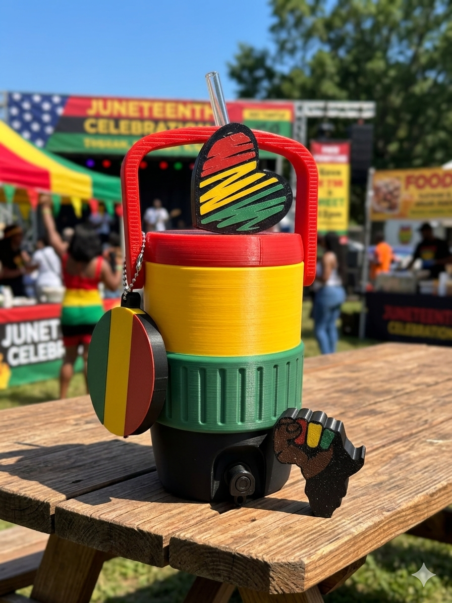 Pan-African Soda Can Cooler Set