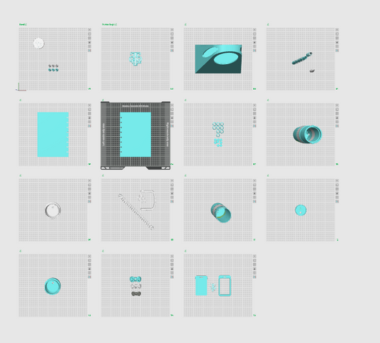 Ice blue & White Luxury inspired bundle (Digital Download)