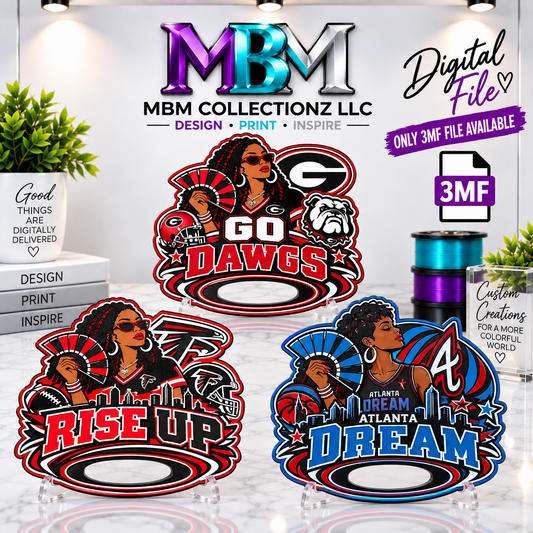 Team Gear Fan 3MF digital download designs